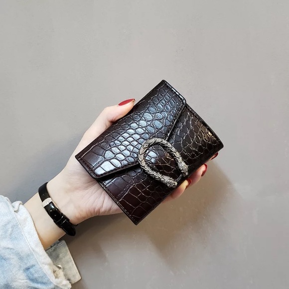 Handbags - Vegan Leather Crocodile Embossed Wallet - NWT